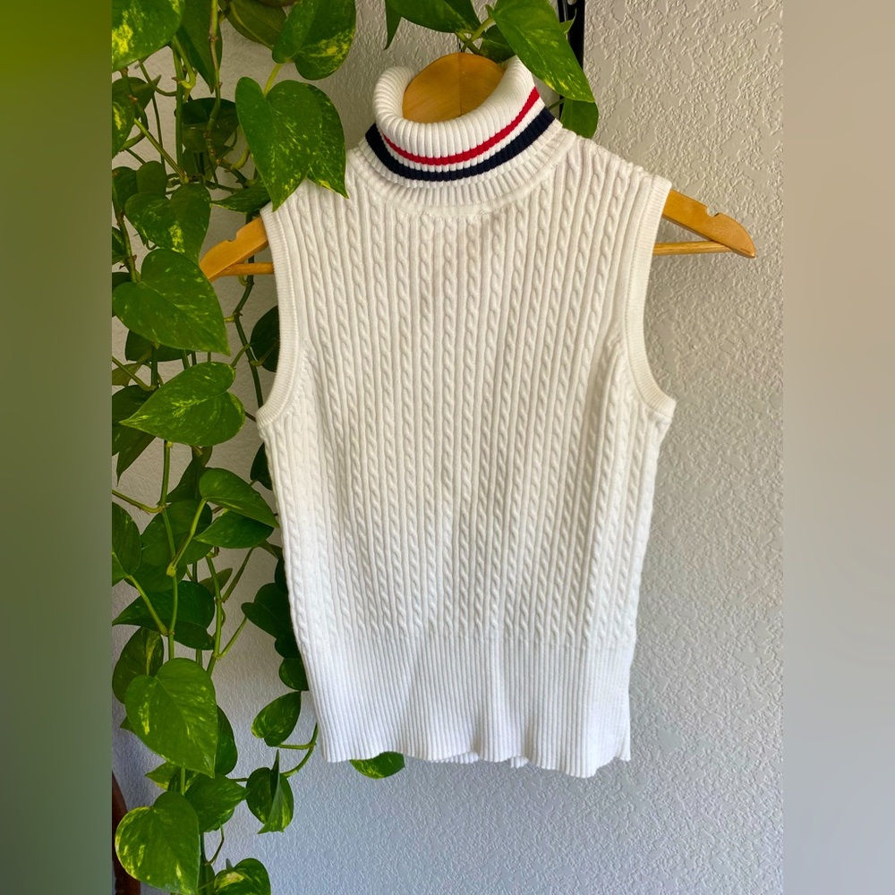 Tommy Hilfiger Sleeveless Turtleneck Sweater